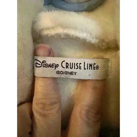 Disney Cruise Line Cream Plush Robe Luxurious Belted One Size - Picture 5 of 6